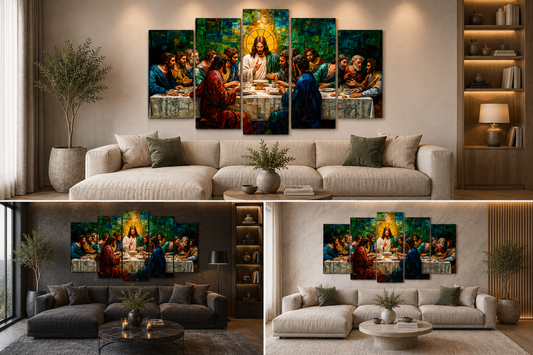 Última Cena - Cuadro Decorativo Religioso #10