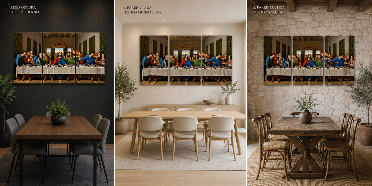 Última Cena - Cuadro Decorativo Religioso