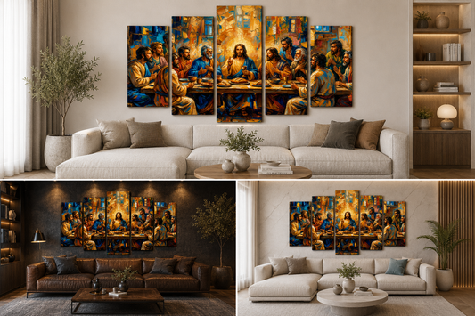 Última Cena - Cuadro Decorativo Religioso #11