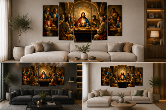 Última Cena - Cuadro Decorativo Religioso #13