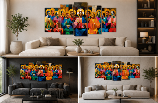 Última Cena - Cuadro Decorativo Religioso #3