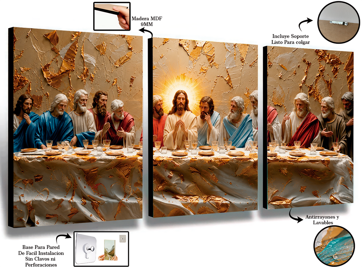 Última Cena - Cuadro Decorativo Religioso #14