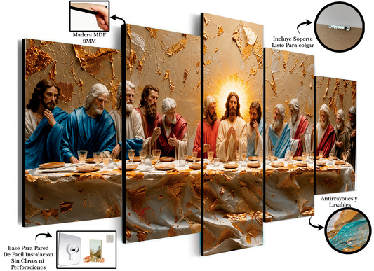 Última Cena - Cuadro Decorativo Religioso #14