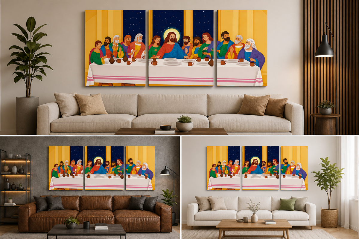 Última Cena - Cuadro Decorativo Religioso #18