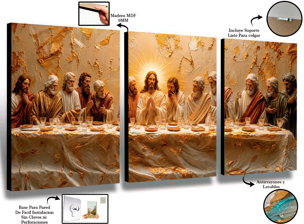 Última Cena - Cuadro Decorativo Religioso #20