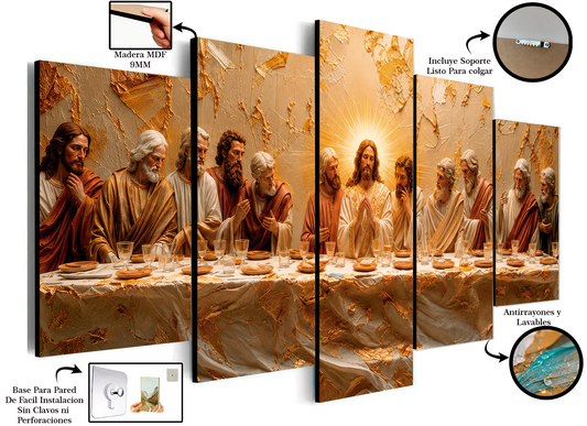 Última Cena - Cuadro Decorativo Religioso #20