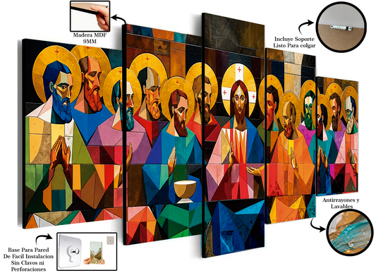 Última Cena - Cuadro Decorativo Religioso #3