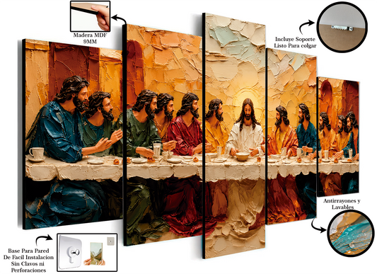 Última Cena - Cuadro Decorativo Religioso #7