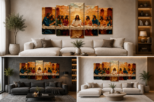 Última Cena - Cuadro Decorativo Religioso #7
