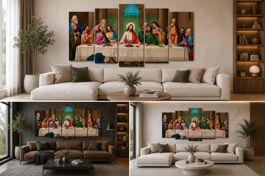 Última Cena - Cuadro Decorativo Religioso #9